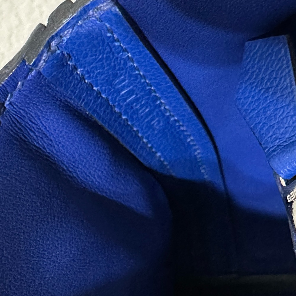 Hermes 24/24 Mini 21 Blue Royal Palladium Hardware U Stamp 2022 Retail $10,600 - Picture 13 of 17